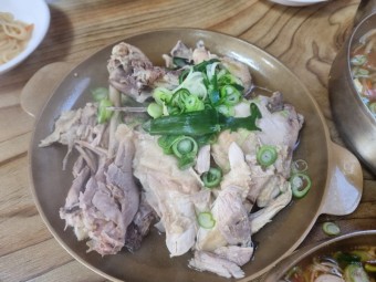 닭수육 밀면 온면