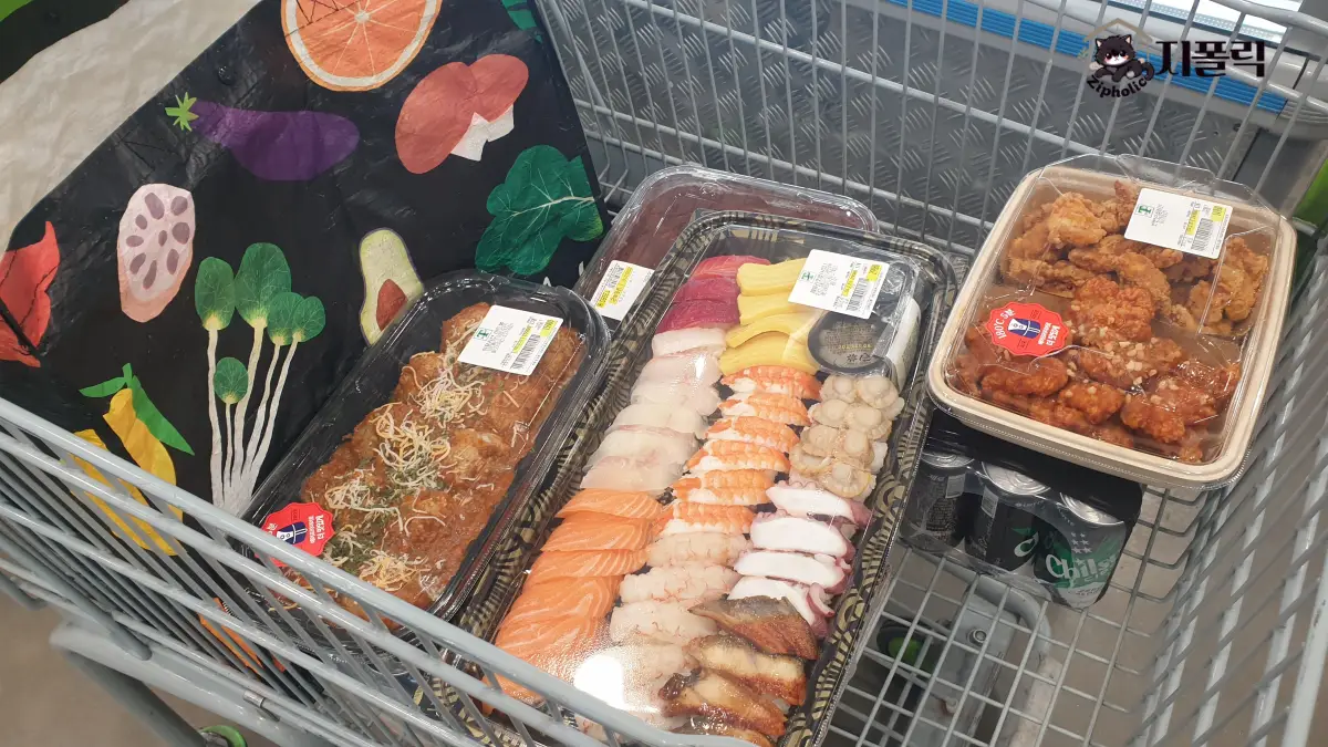 트레이더스-초밥-미트볼-치킨