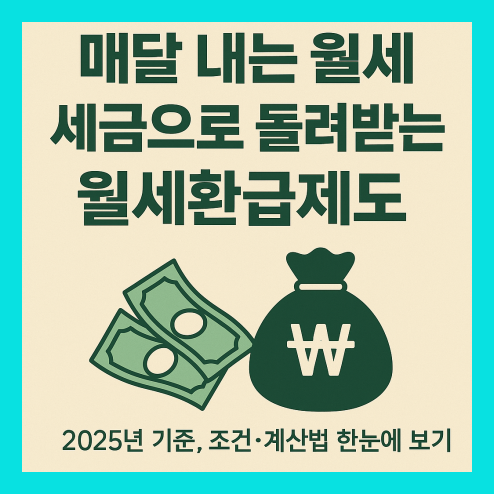 월세 환급제도 신청 방법 총정리