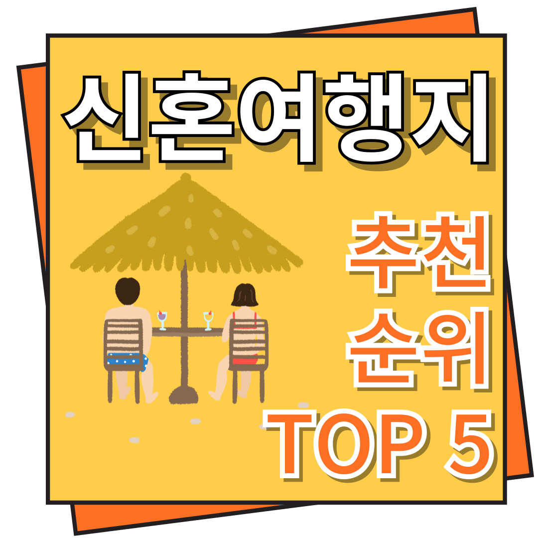 신혼여행지 추천 순위