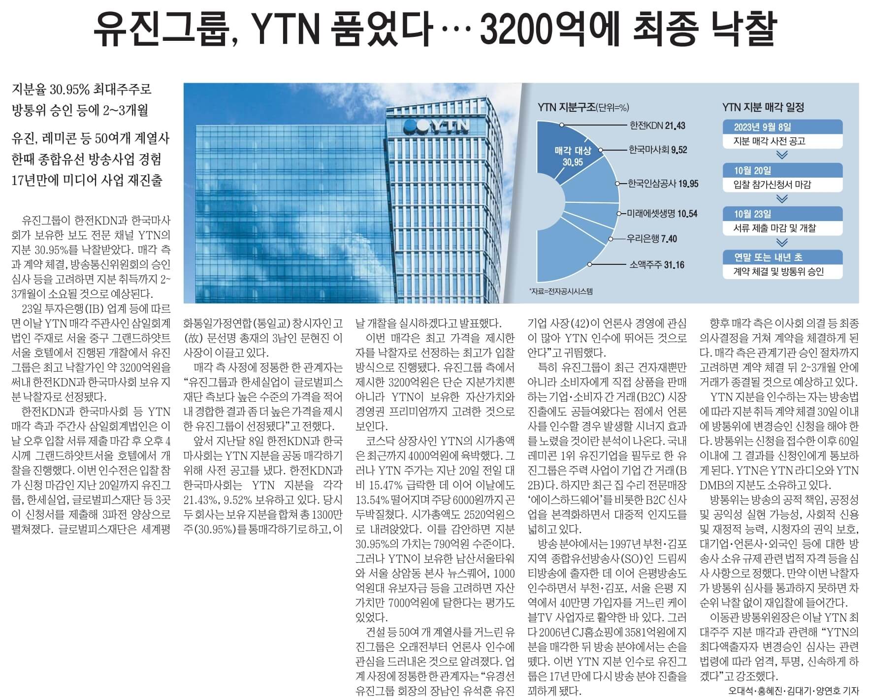 10월 24일 신문스크랩