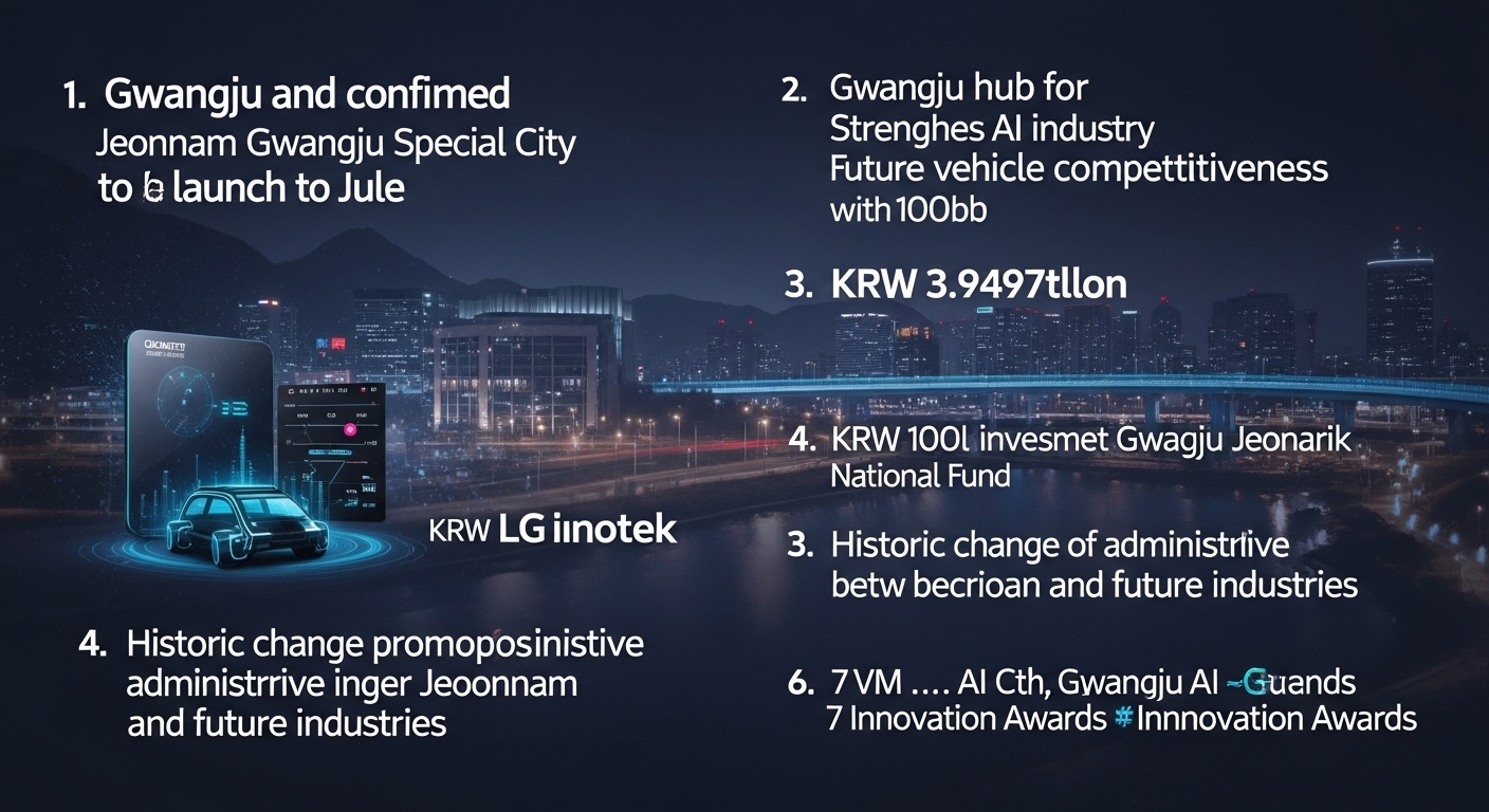 광주·전남 통합특별시 '전남광주특별시'로 확정, 7월 출범 시작