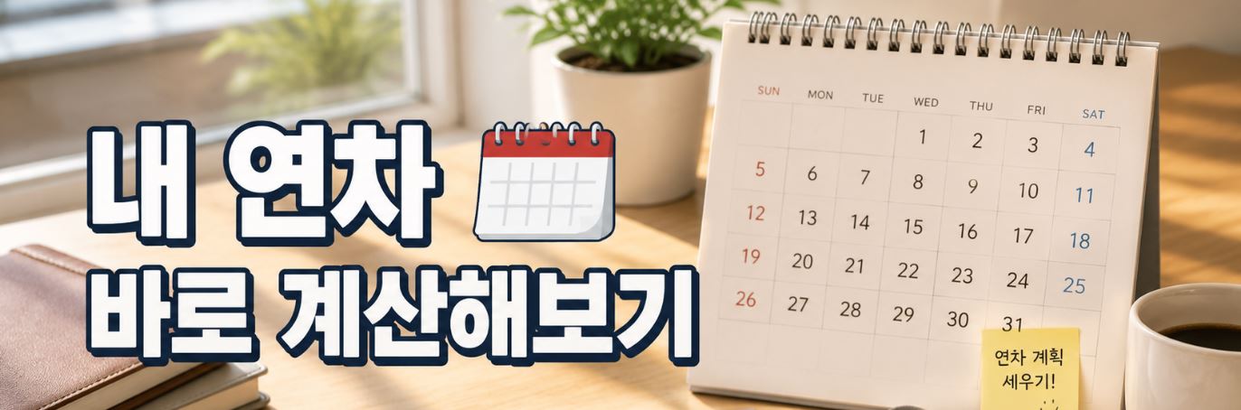 연차 발생기준 및 계산방법, 근속연수별 총정리 2026