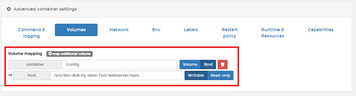 볼륨 연결해주기
