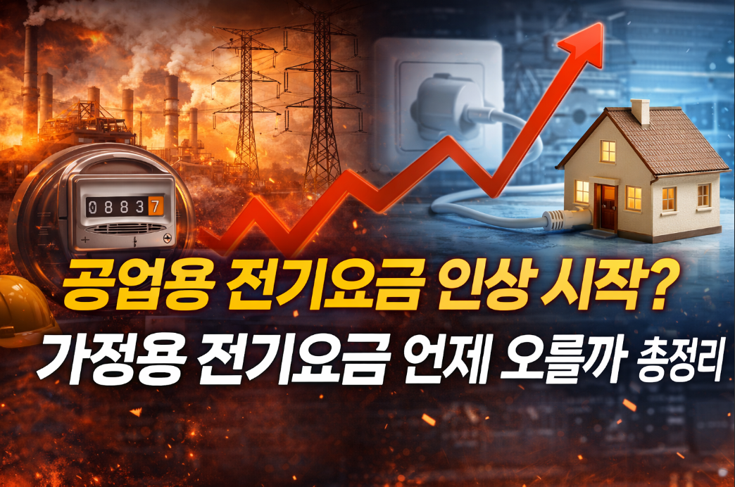 가정용 전기요금 인상 언제부터 시행? 3분 완벽 정리