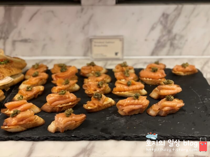 JW메리어트 싱가포르 이그제큐티브 라운지 메뉴