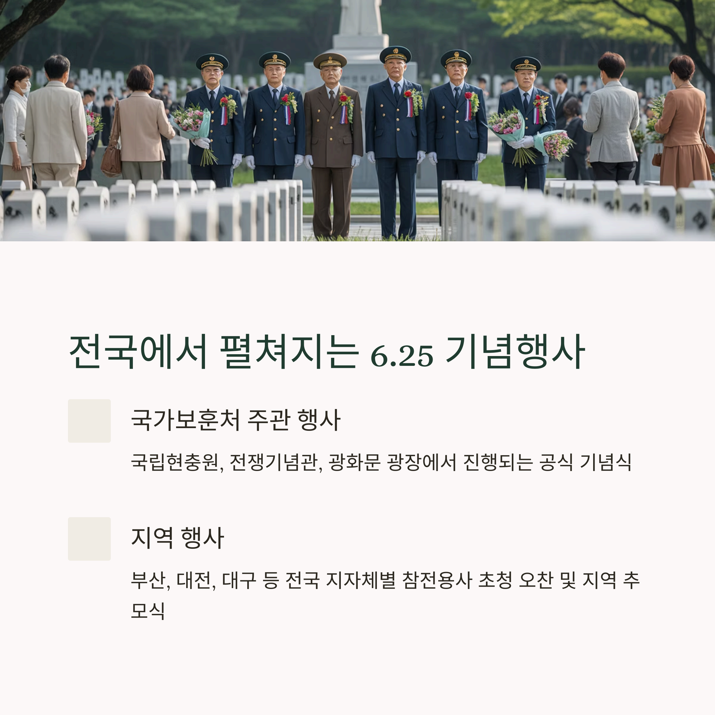 6.25전쟁일 행사, 잊지 말아야 할 역사의 기억