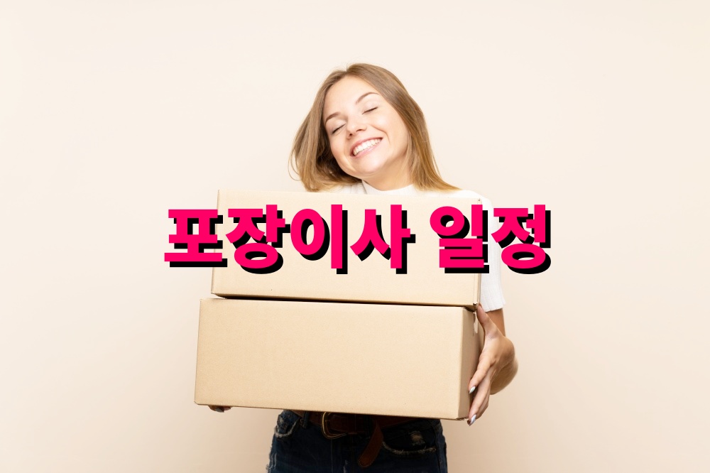 포장이사 일정 조율로 스트레스 줄이는 방법