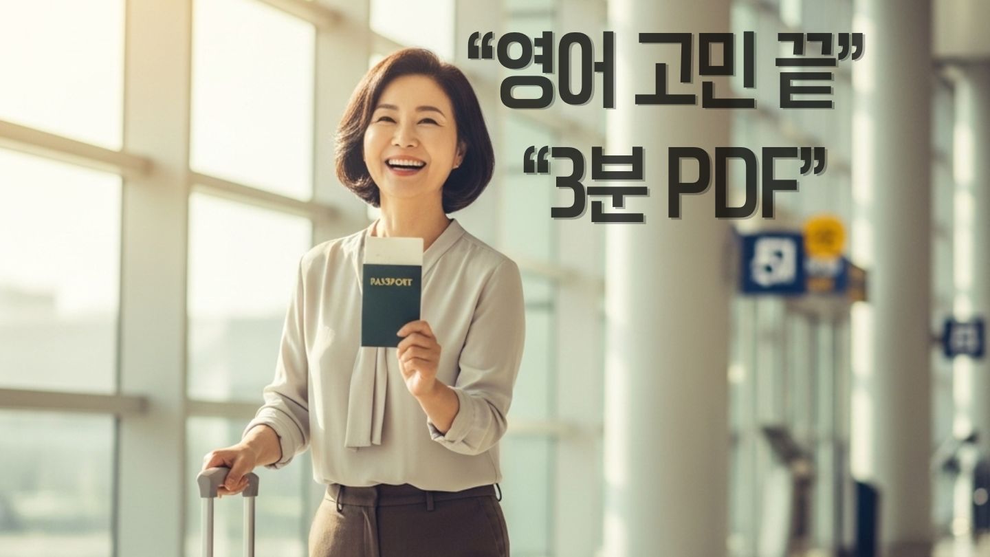 엄마 첫 해외여행 영어 걱정 끝 3분 PDF 썸네일
