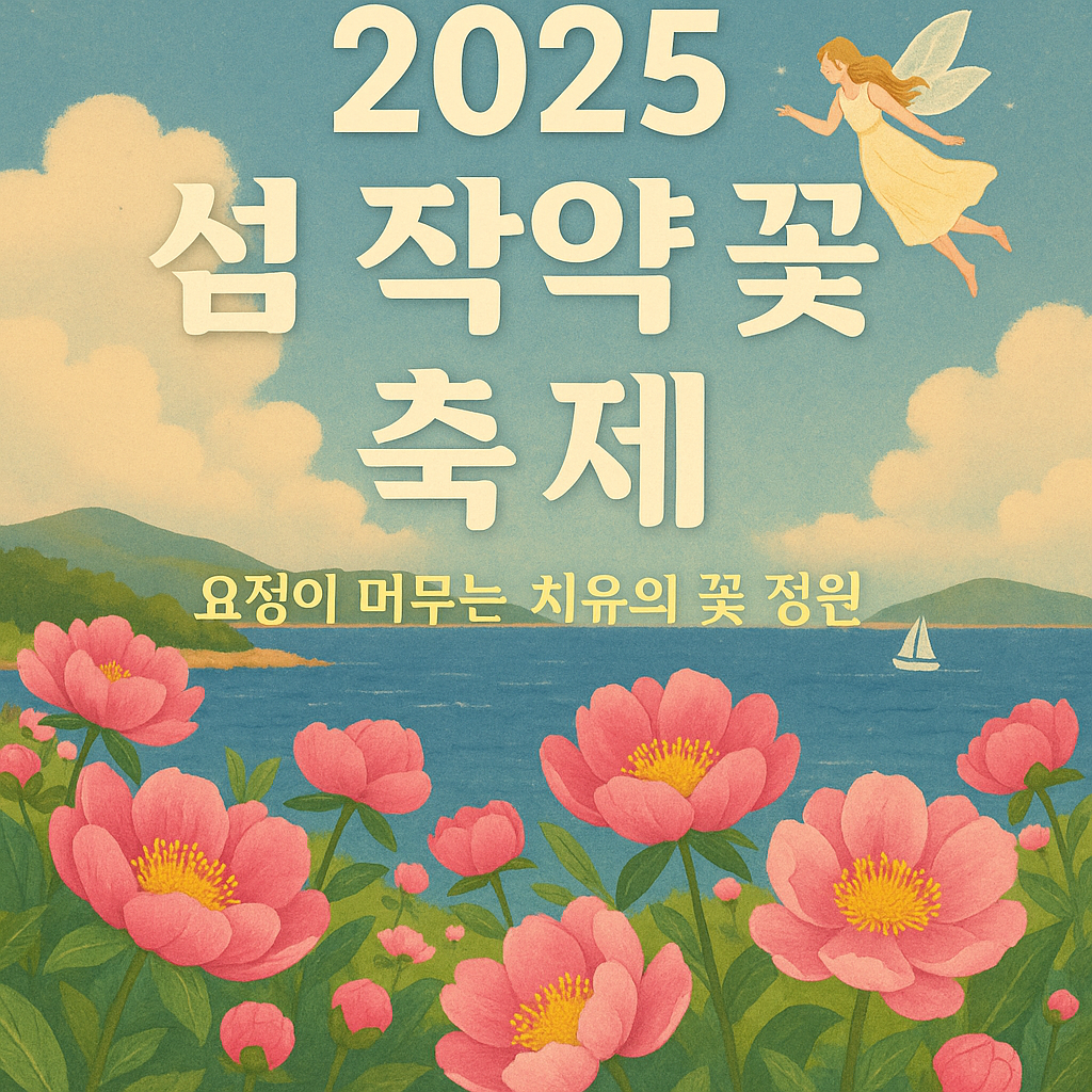 섬 작약꽃 축제