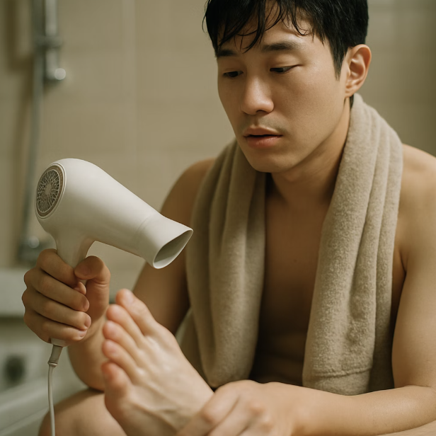 첫 번째 전선, 발 자체를 건조하게