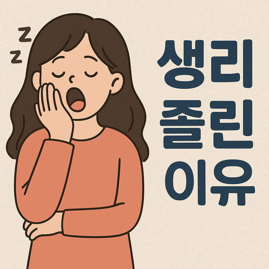 생리중 피곤하고 졸린 이유와 해결 방법