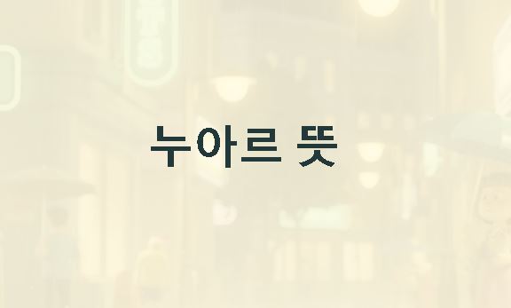 누아르 뜻