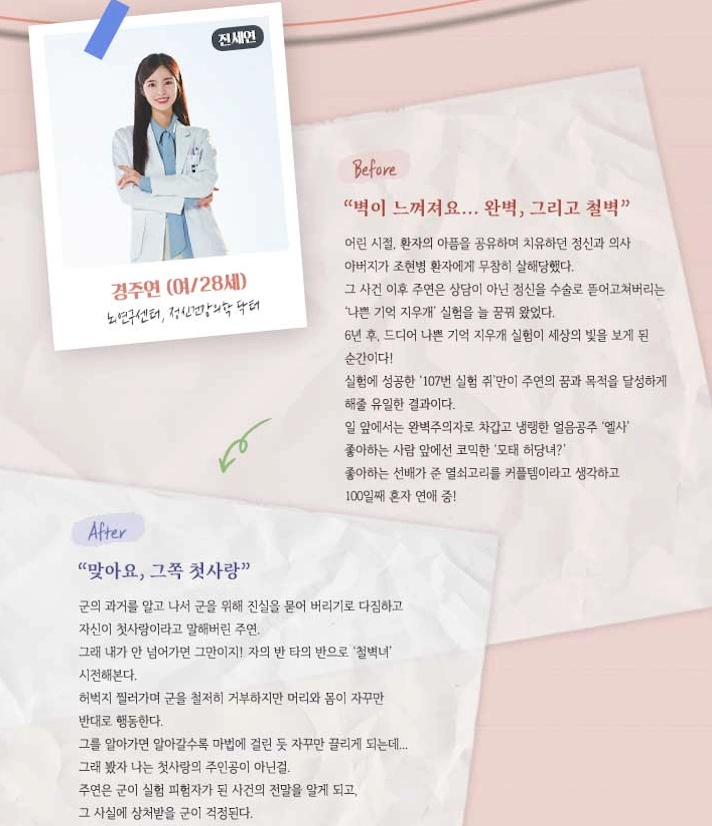 나쁜 기억 지우개 경주연 역 배우 진세연