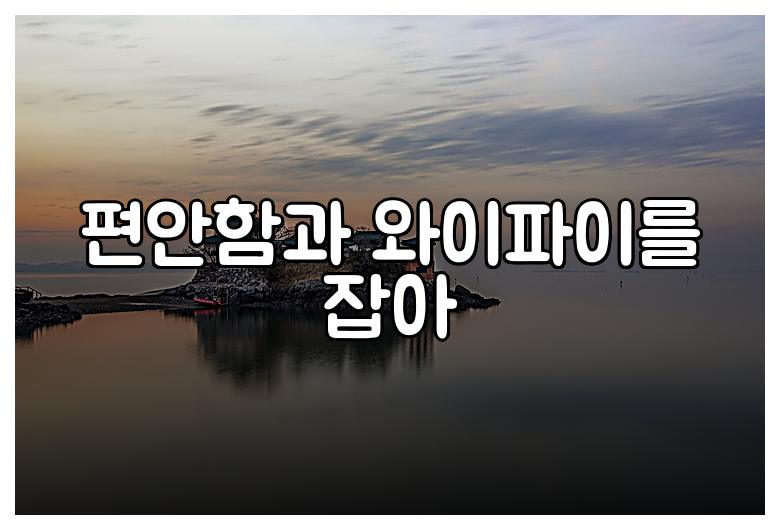 편안함과 와이파이를 잡아