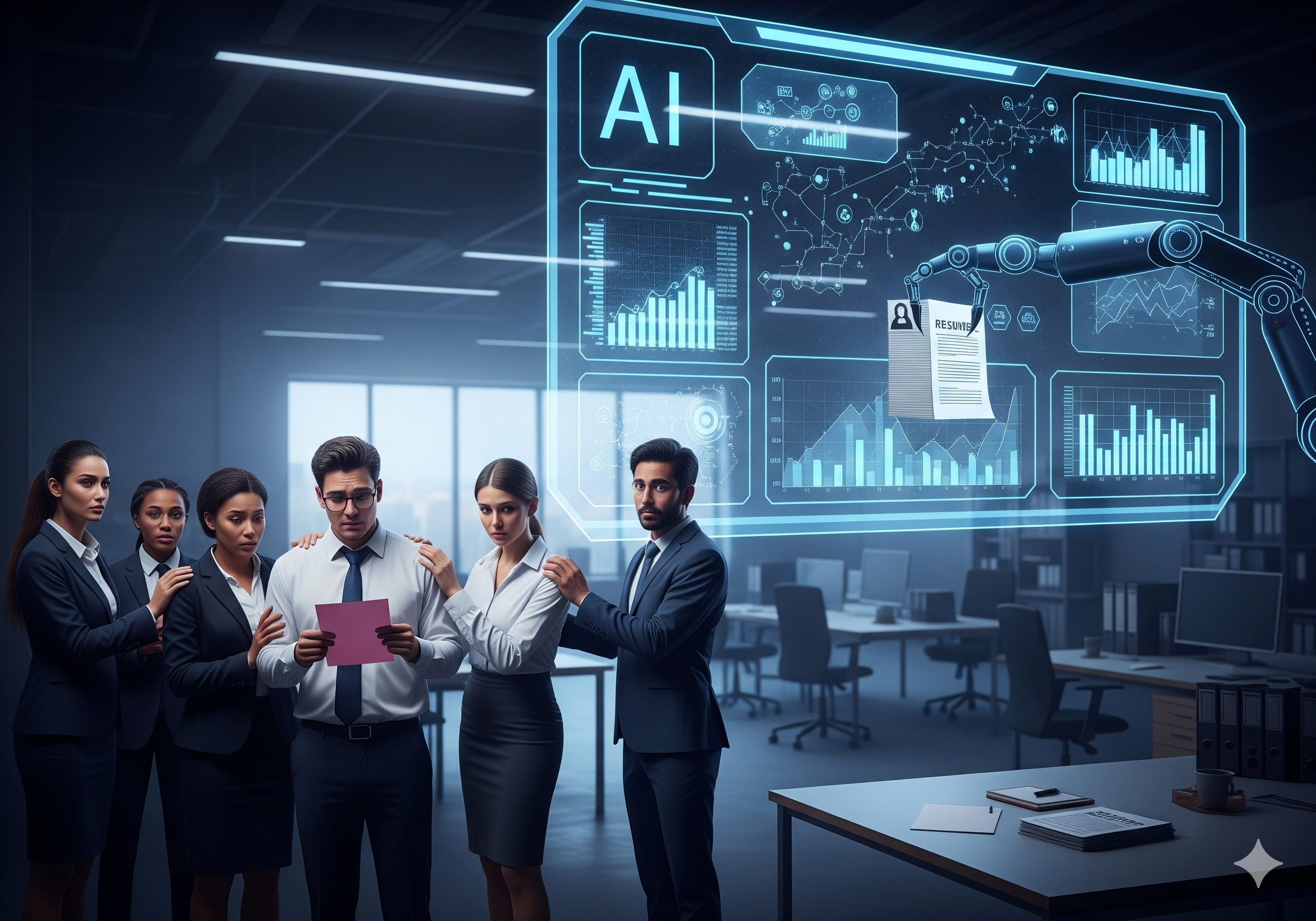 AI로 인력 감축 이미지