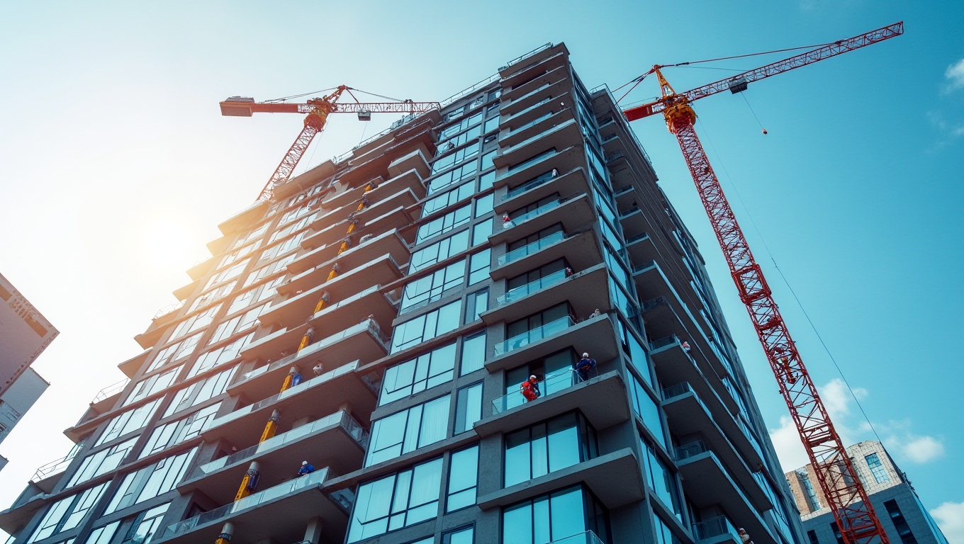 공사중인 아파트