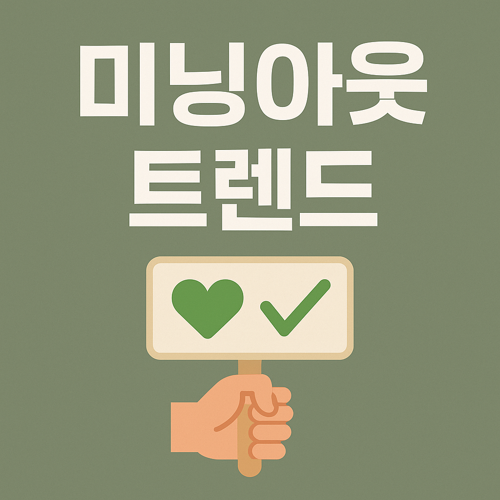 미닝아웃 트렌드