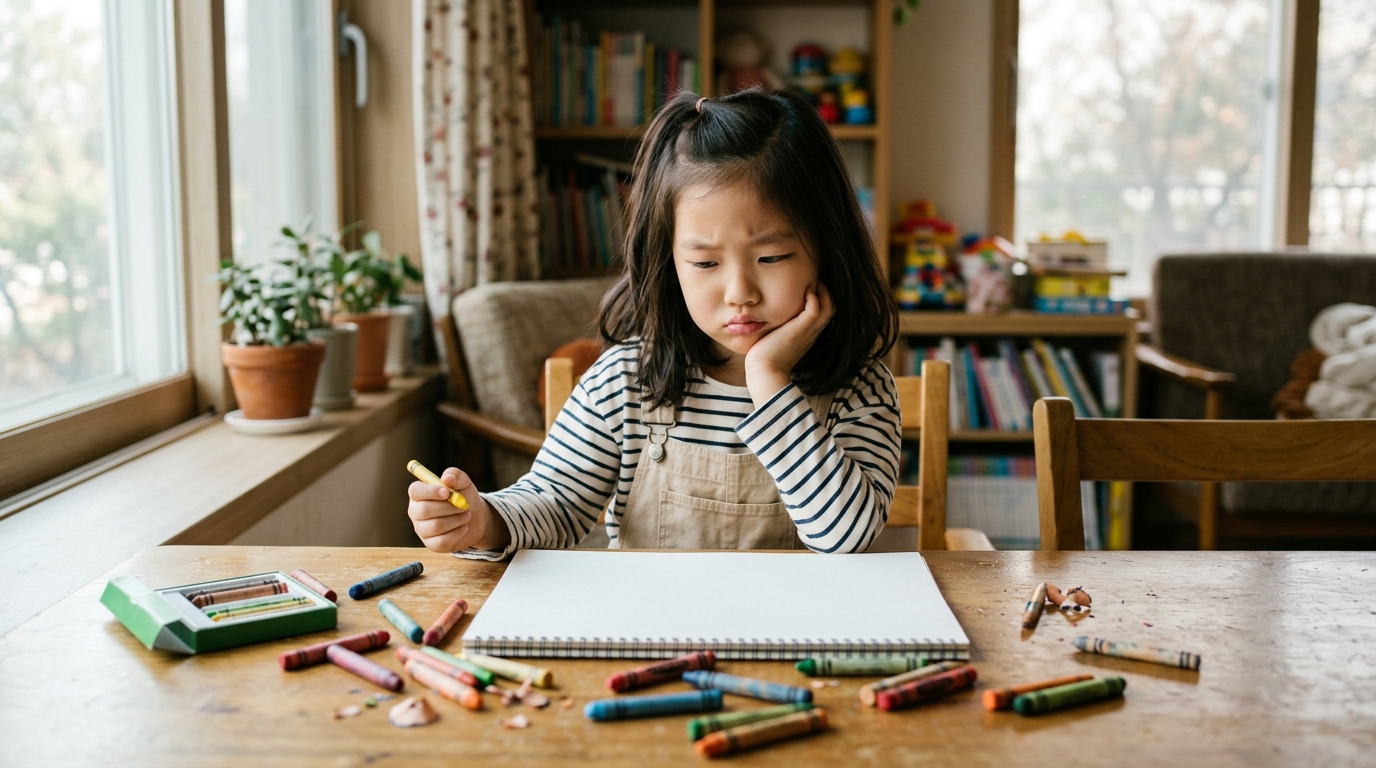그림 거부하는 아이