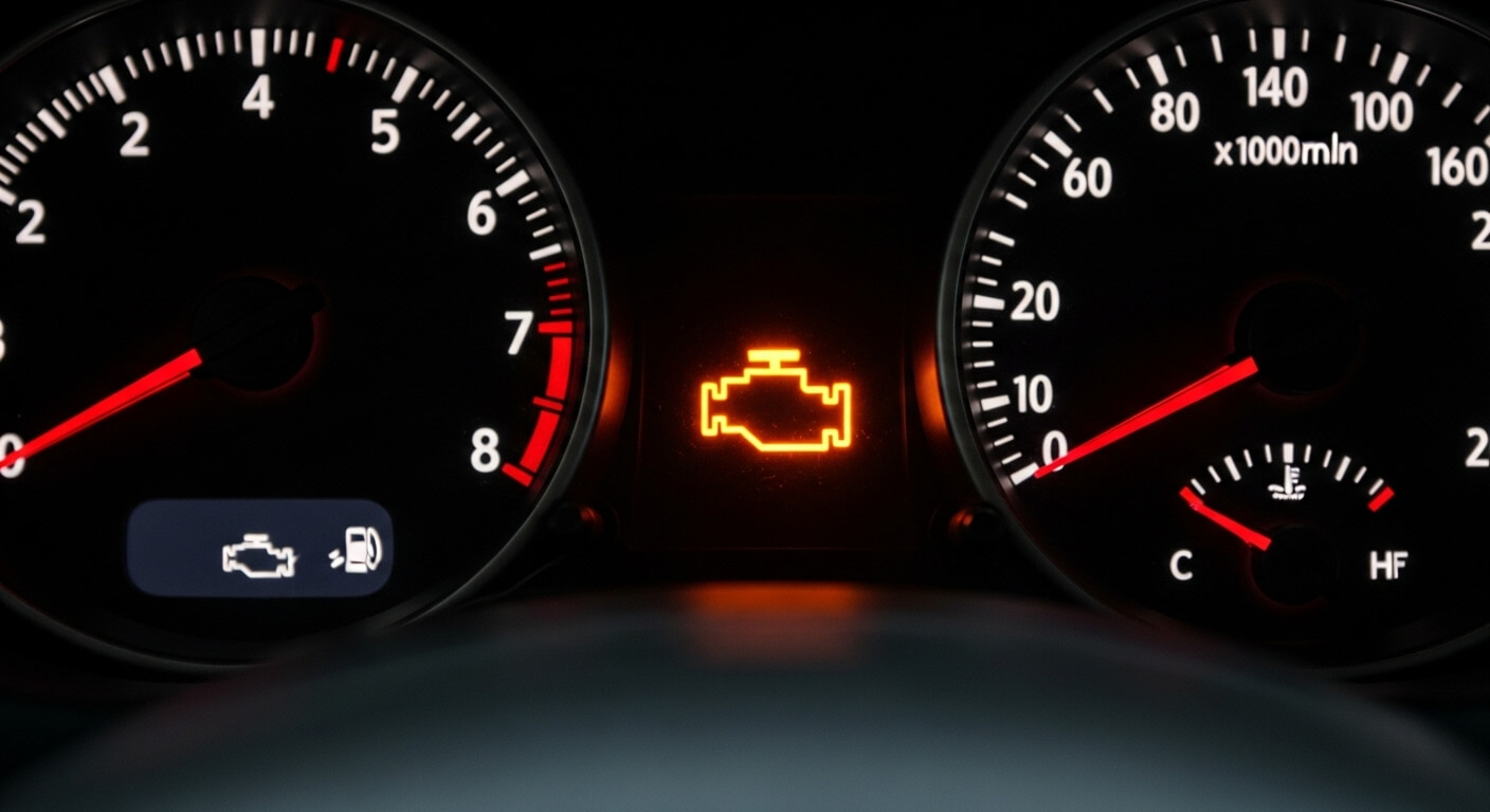 엔진 경고등에 불이들어오는 경우