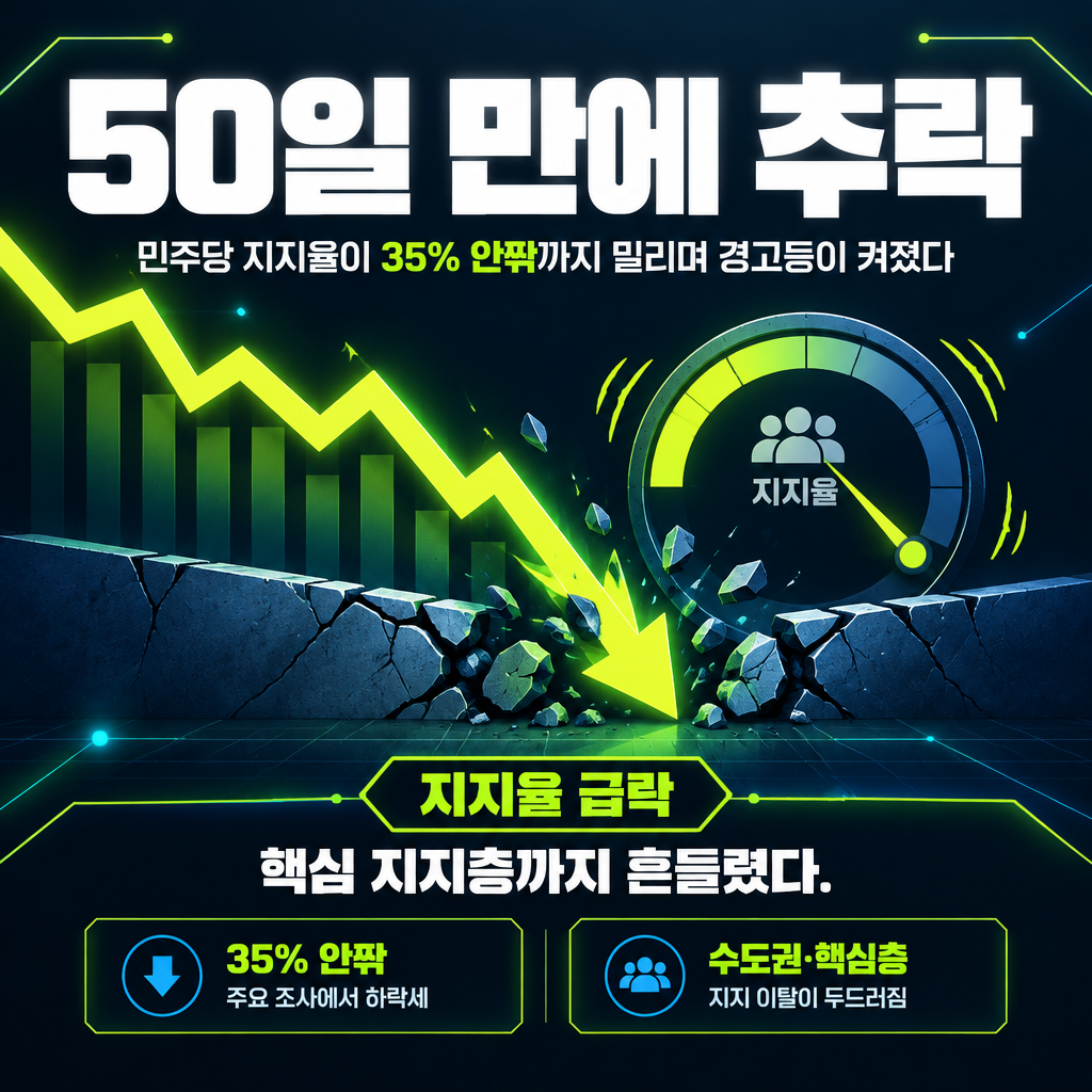 50일 만에 추락