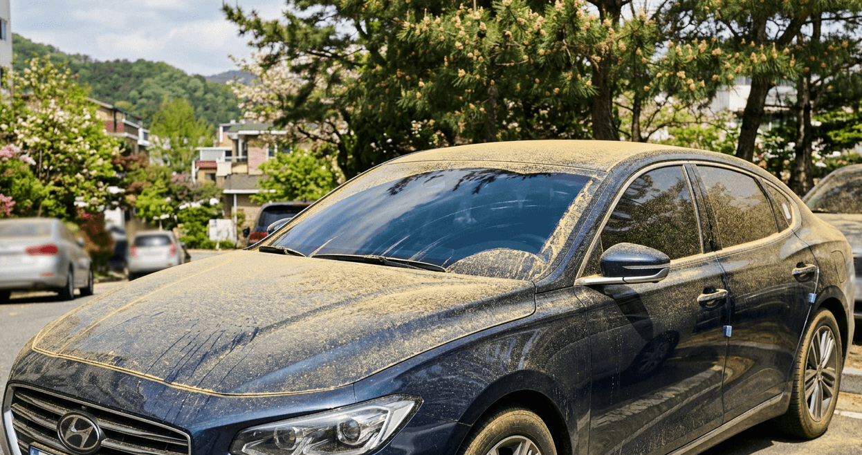 송화가루 청소방법