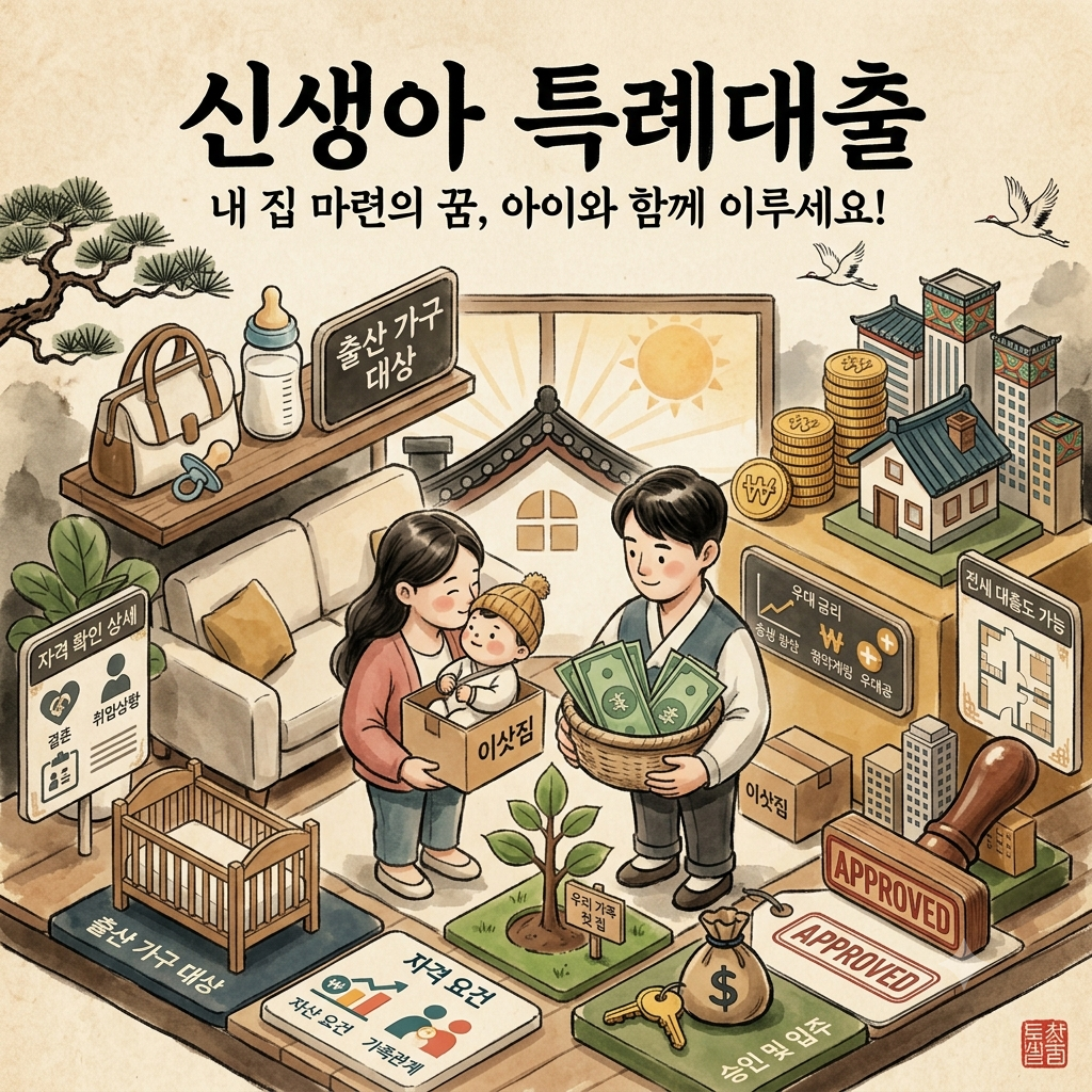 신생아 특례대출 조건 신생아 특례 대출 금리 이자 적용기간