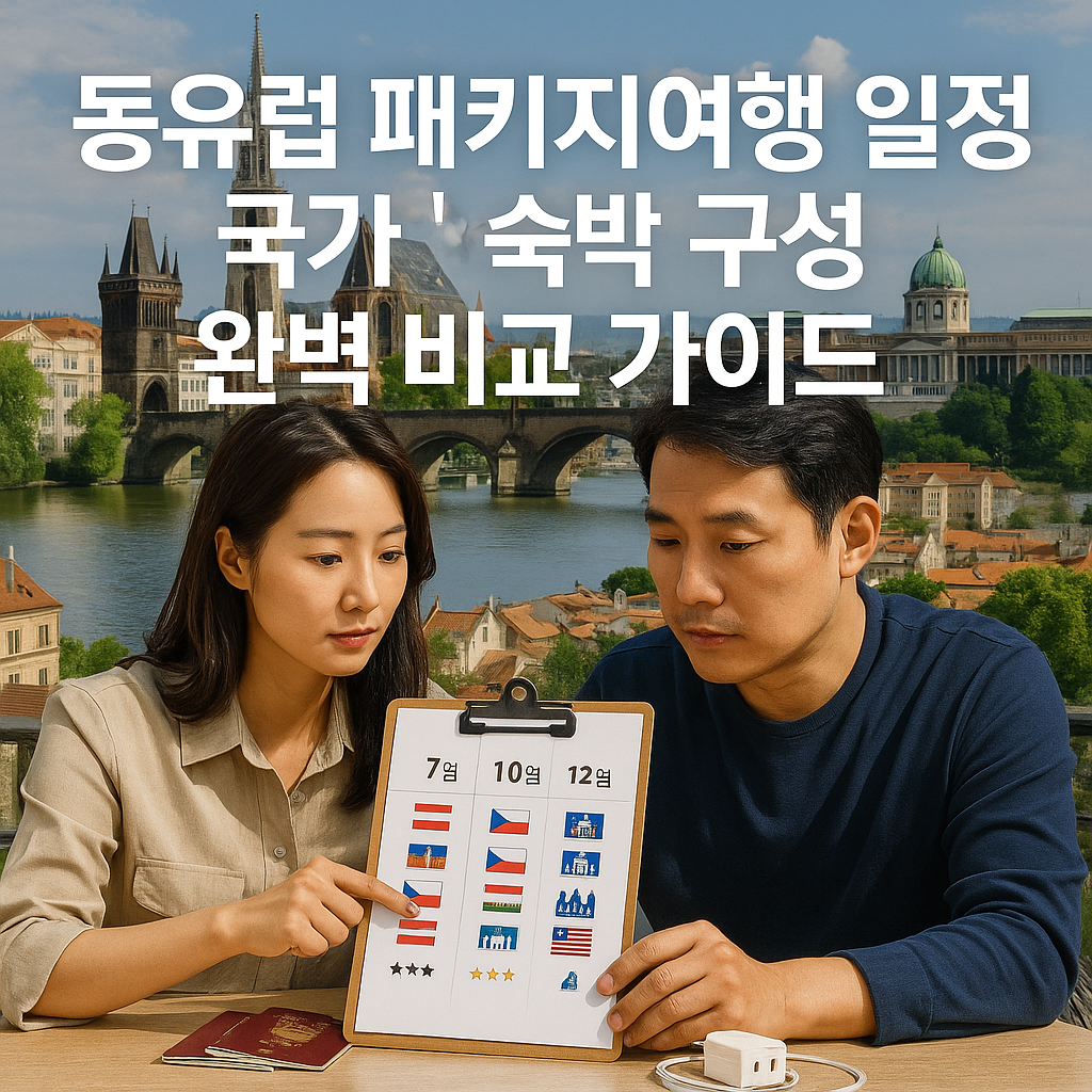 동유럽 패키지여행 일정 국가 숙박 구성 완벽 비교 가이드