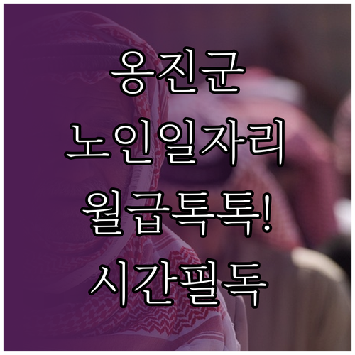 옹진군 시니어클럽 공익활동형 사회서비..