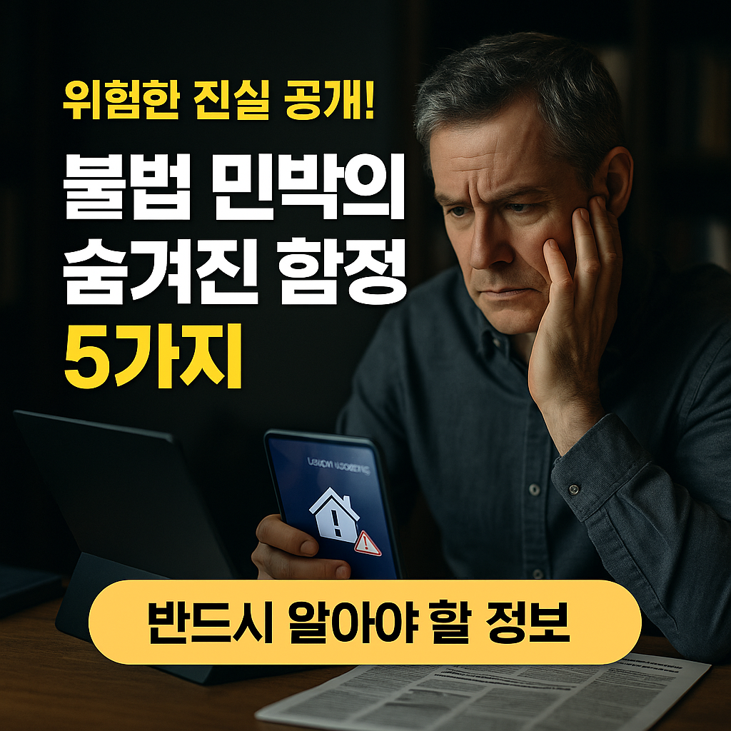 불법 민박의 숨겨진 함정 5가지