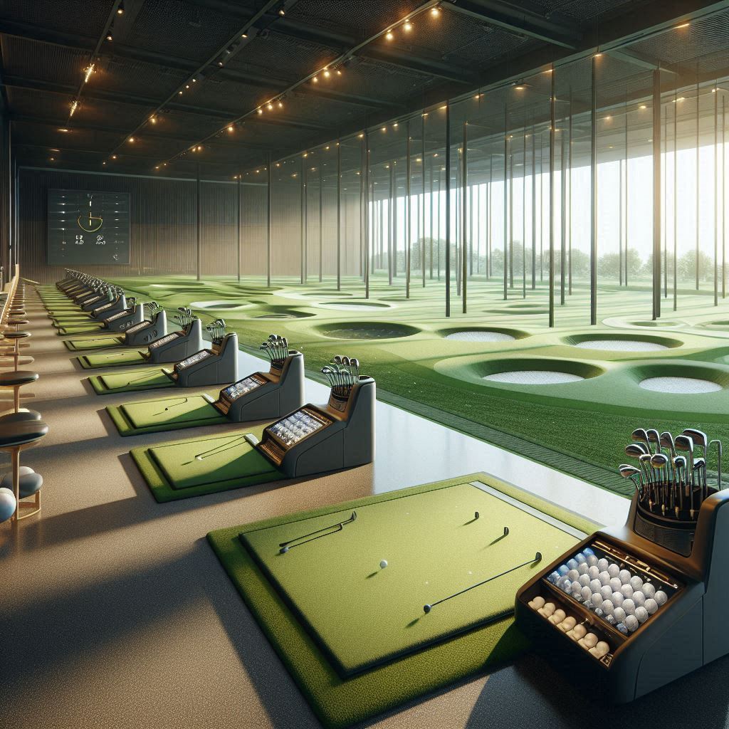 실내골프연습장 배경
