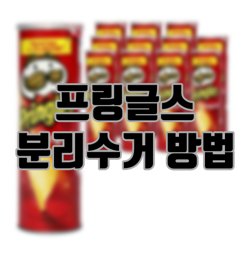 프링글스 분리수거