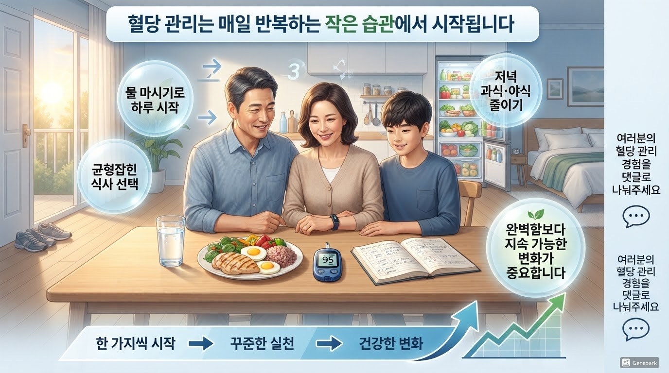 혈당 관리 습관 정착을 위한 결론