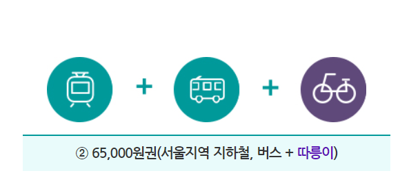 기후동행카드 요금 종류