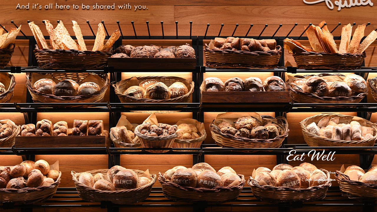 01 빵 진열대 C - Eat Well 갈색배경화면