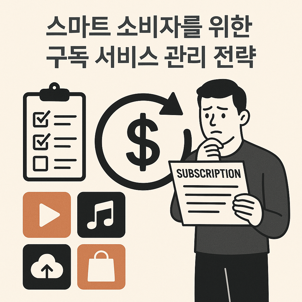 구독 서비스 관리 전략 인포그래픽