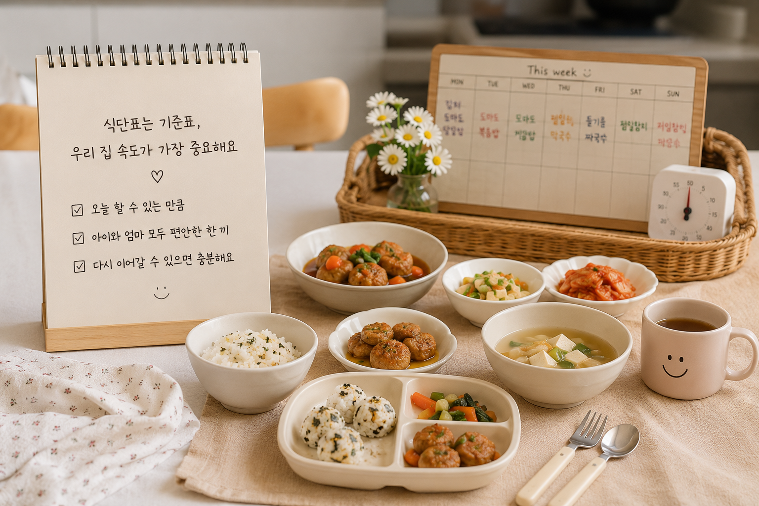 식단표에 얽매이던 내가 연년생 남매 밥을 챙기며 깨달은 것 관련 사진