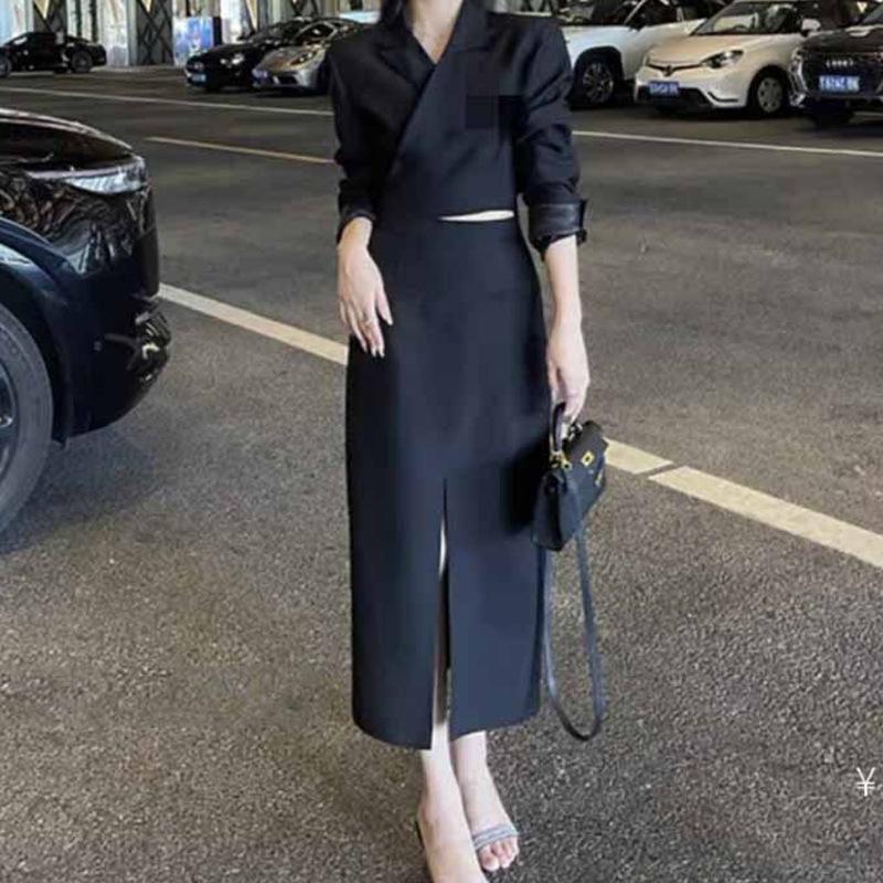 여성투피스 정장 세트 봄가을 오피스룩 투피스