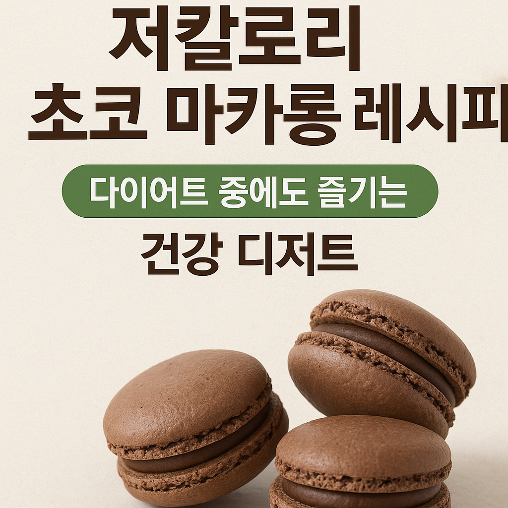 초코 마카롱