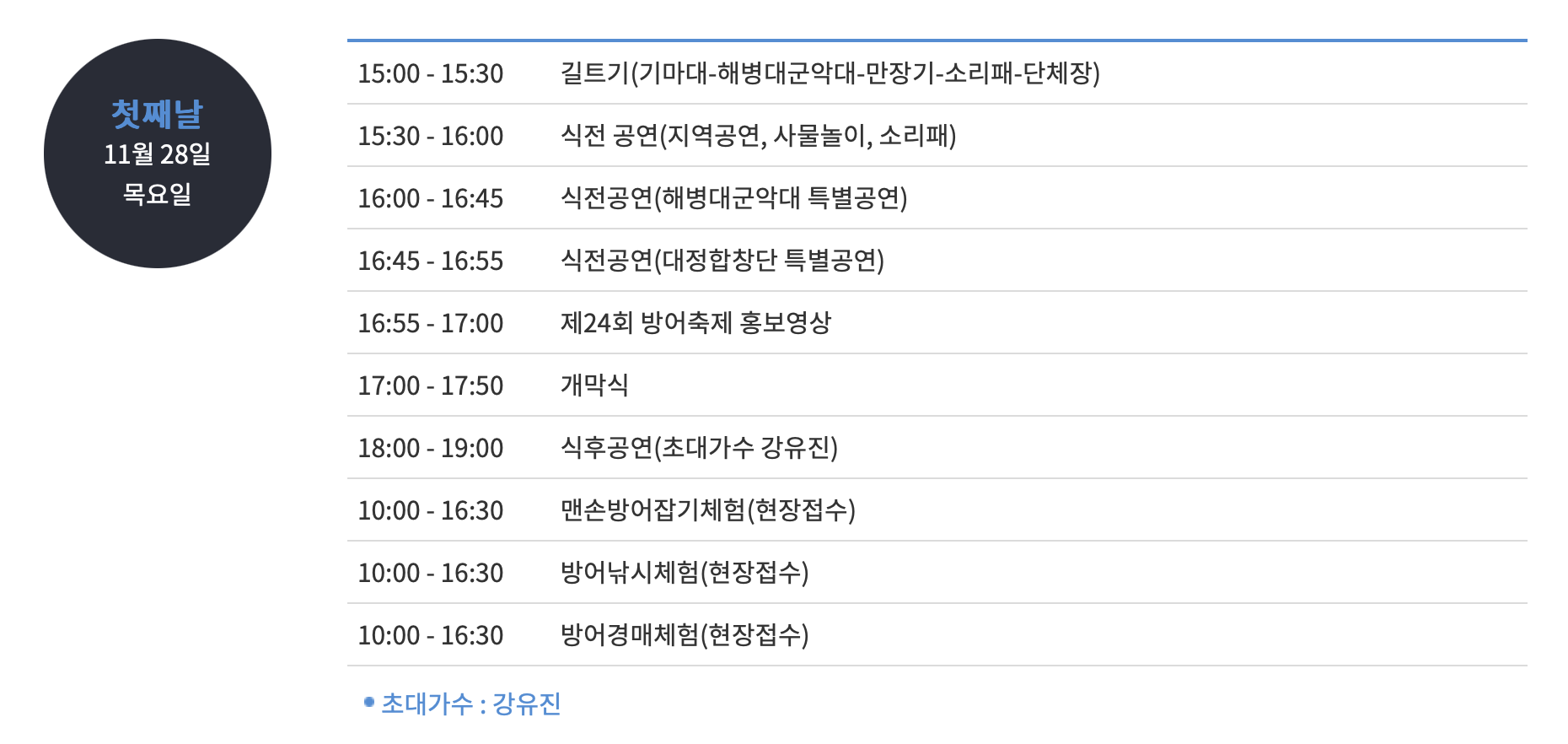 2024 최남단 방어축제