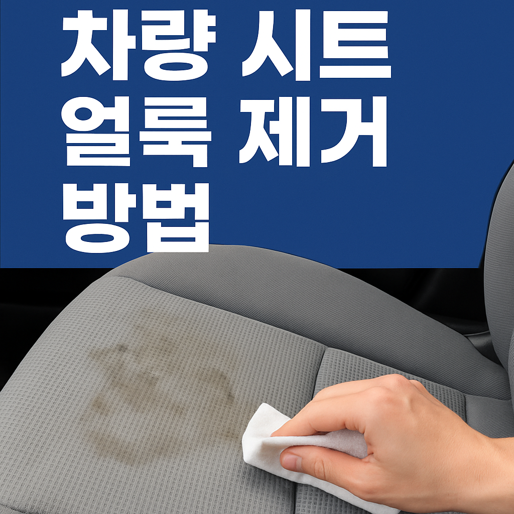 차량 시트 얼룩제거 방법