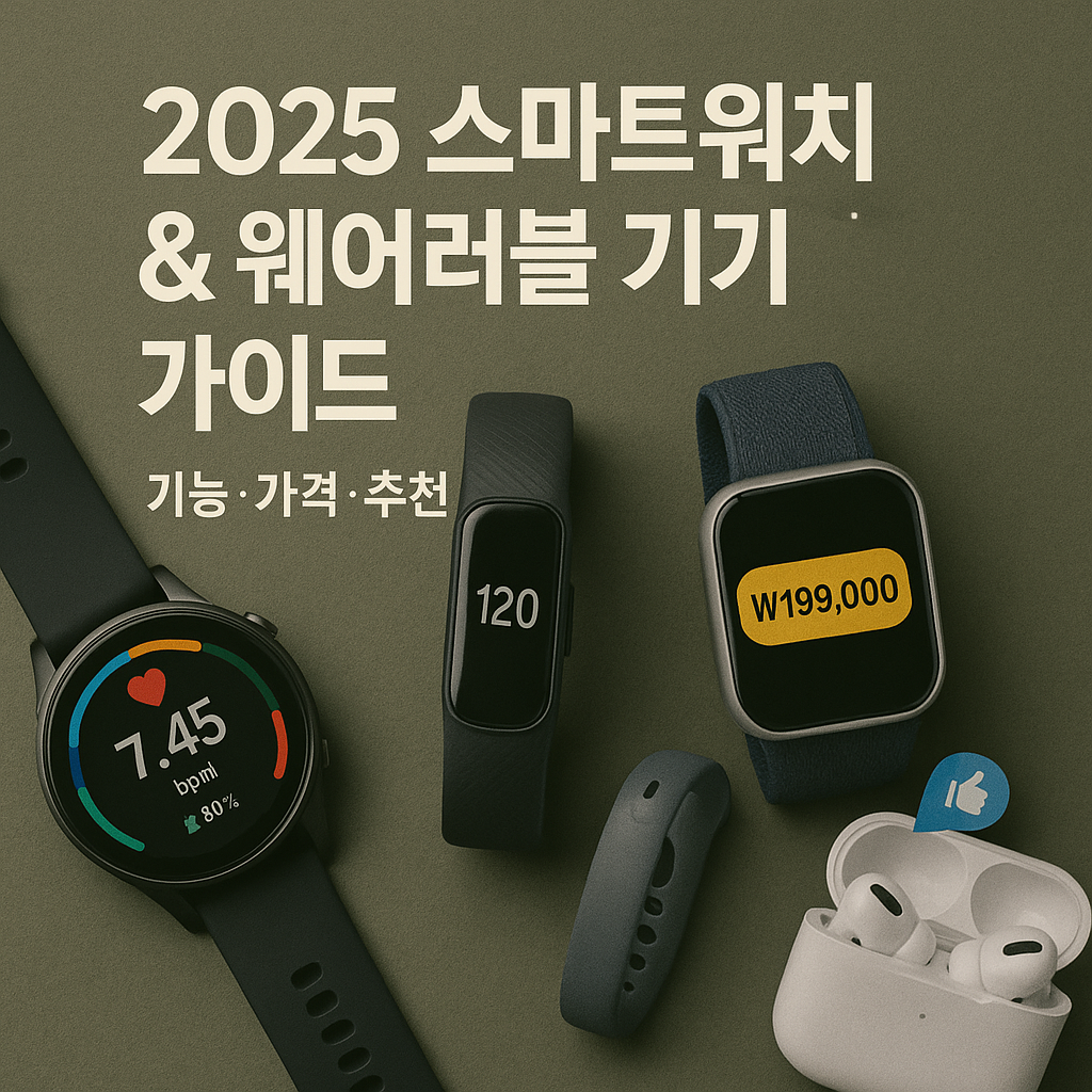 2025 스마트워치 & 웨어러블 기기 가이드
