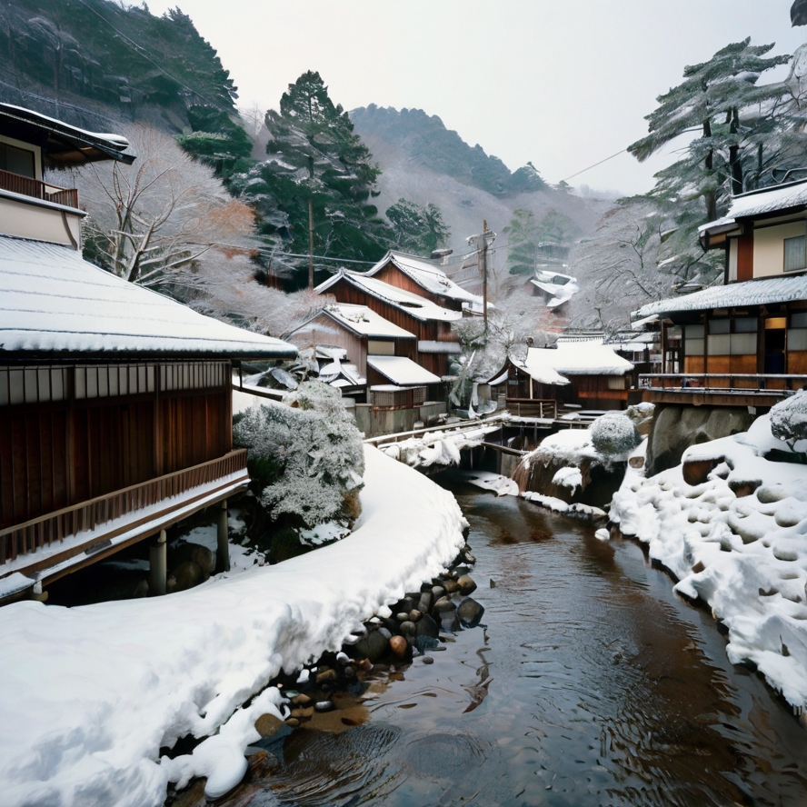 구마모토 볼거리 쿠로카와 온천 이미지