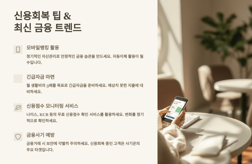 신용회복 팁 &amp; 최신 금융 트렌드