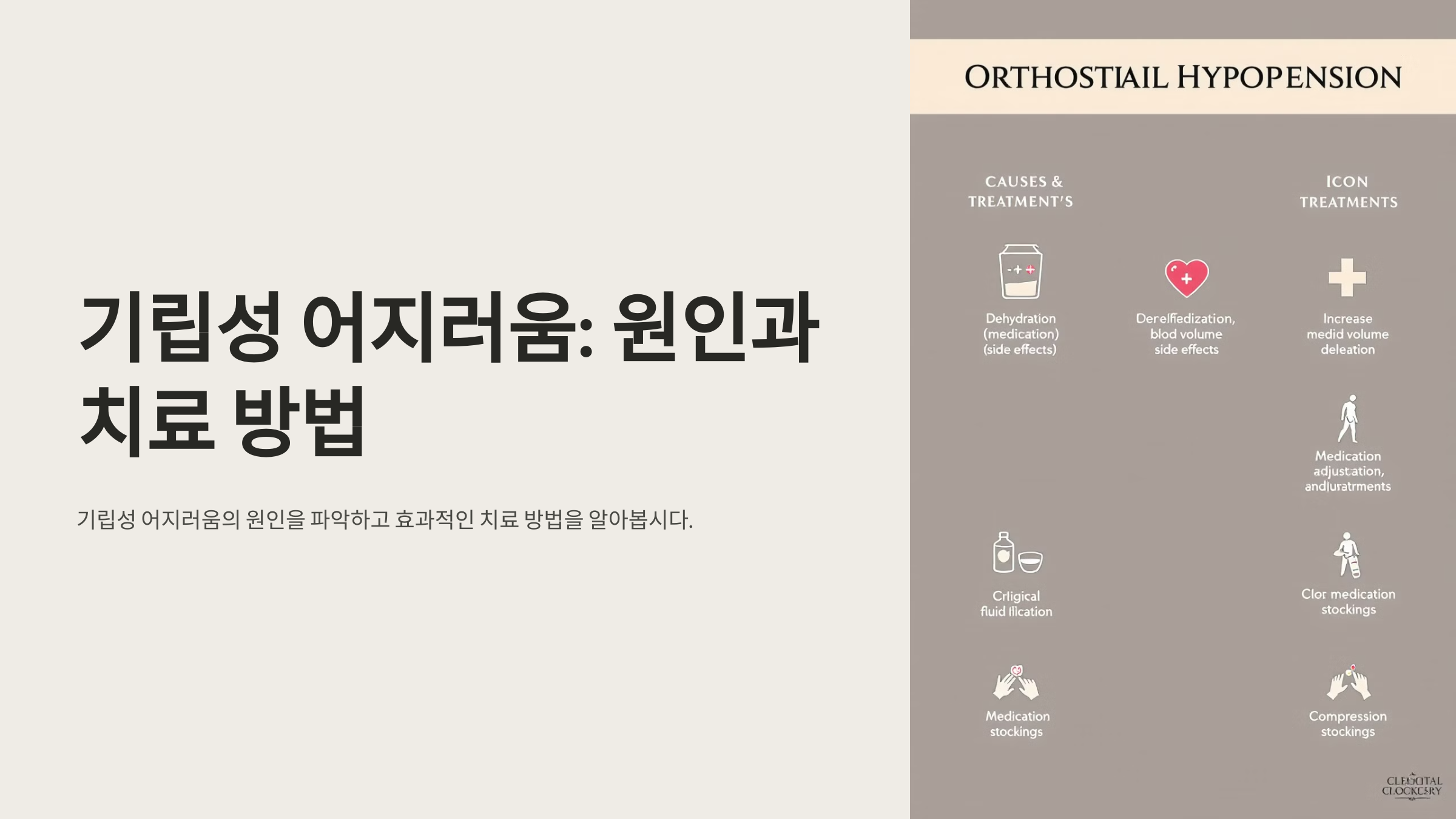 기립성 어지러움 원인과 치료방법