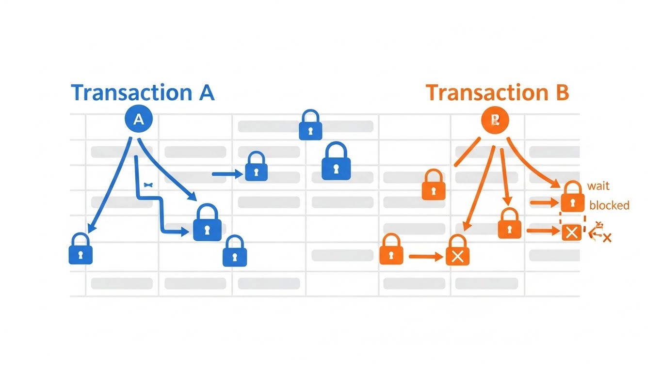 Row Lock & Transaction Flow