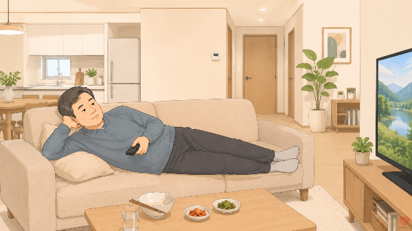 당뇨 전단계 환자가 혈당관리를 안하는 모습.