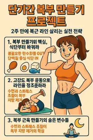 단기간 복부 만들기 프로젝트 2주 만에 복근 라인 살리는 실전 전략