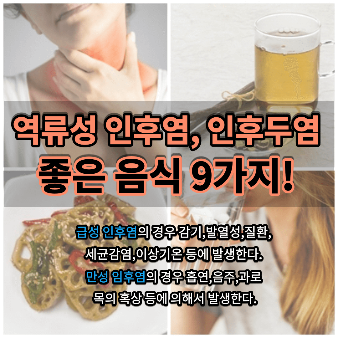 역류성 인후염에 좋은 음식