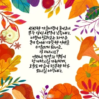 가을 인사말 모음 예시 문자_23